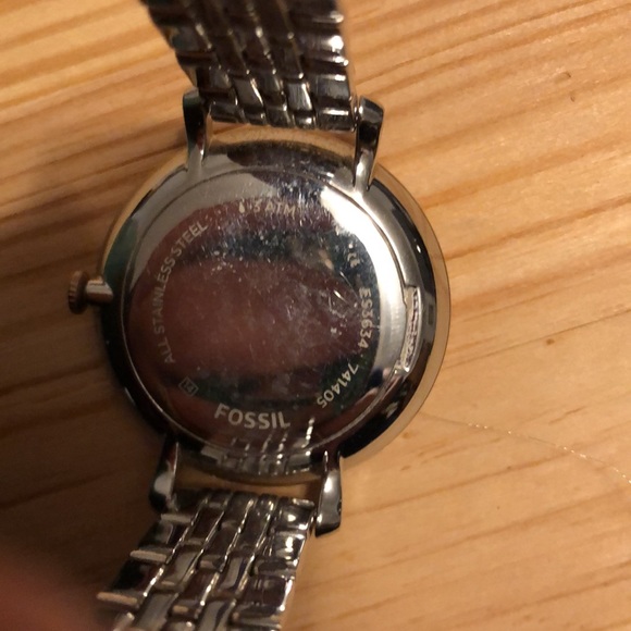 Fossil Jaqueline 30th Anniversary Two-Tone Stainless Rhinestone Analog Watch - Picture 5 of 11